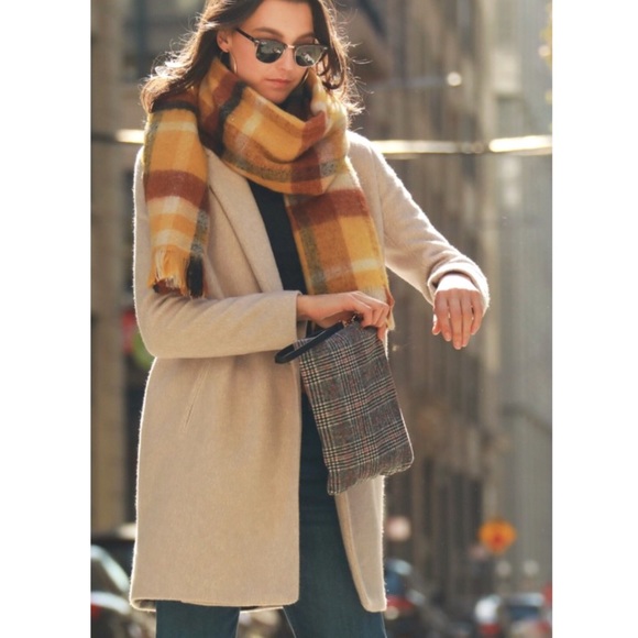 Plaid Brushed Scarf - Picture 3 of 4